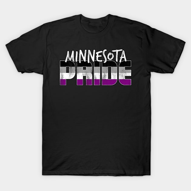 Minnesota Pride Asexual Flag T-Shirt by wheedesign